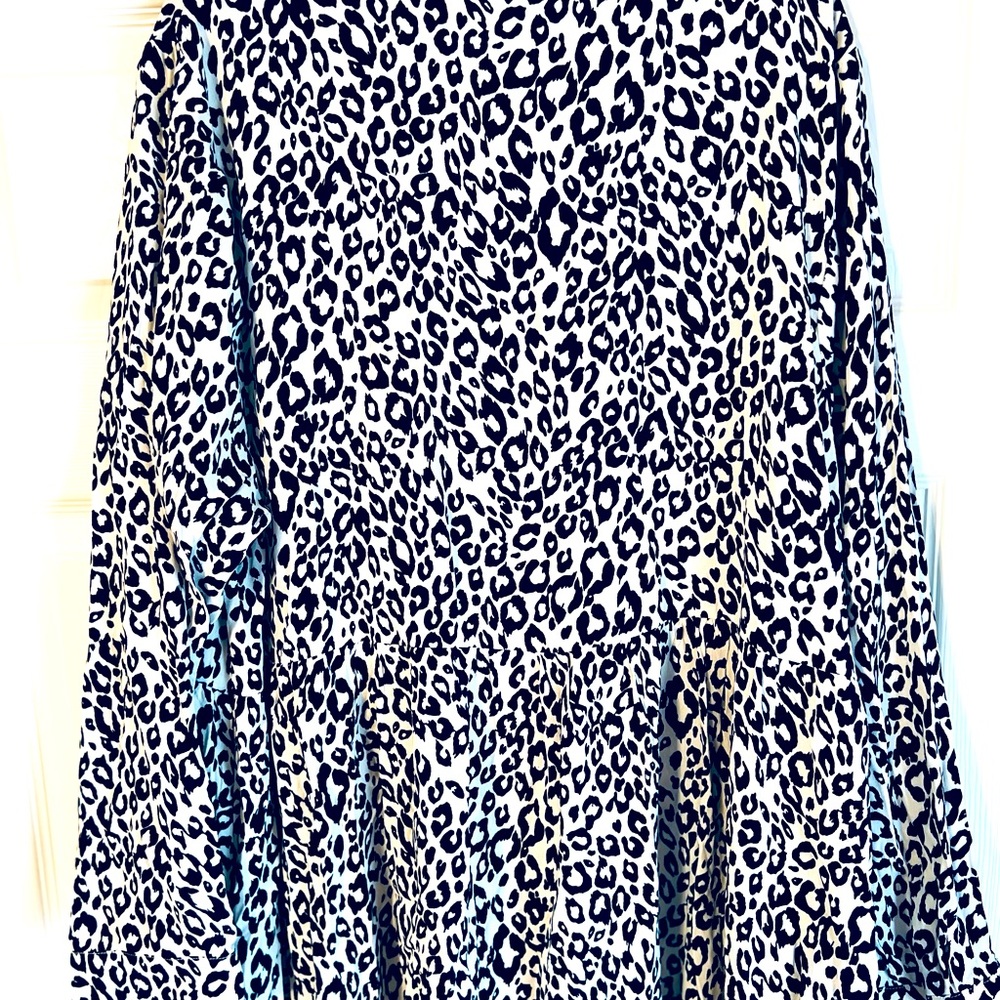 Anthropologie Mare Mare Maxi Dress in Black and White Leopard Print - Picture 4 of 6